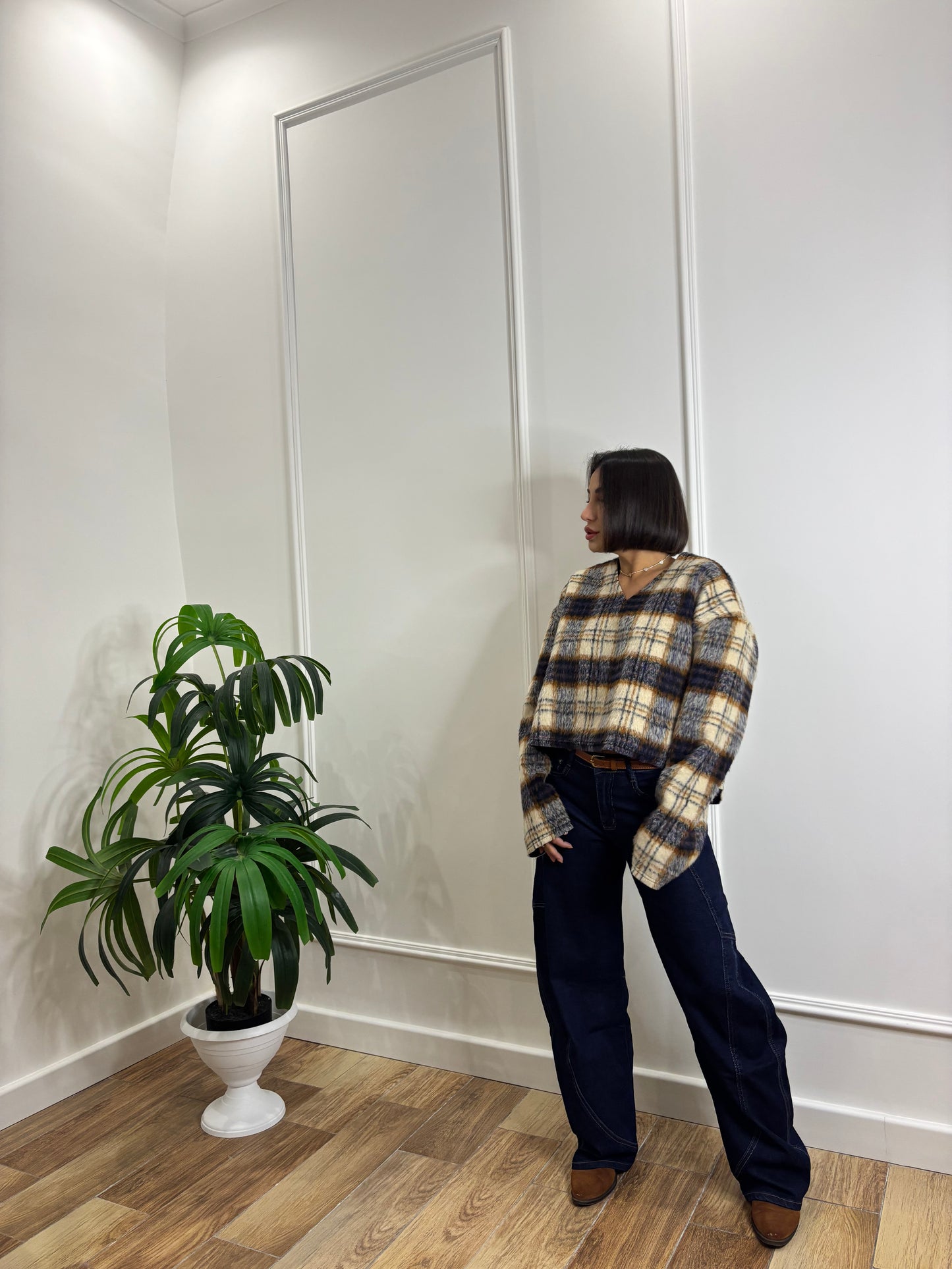 Maglioncino a quadri