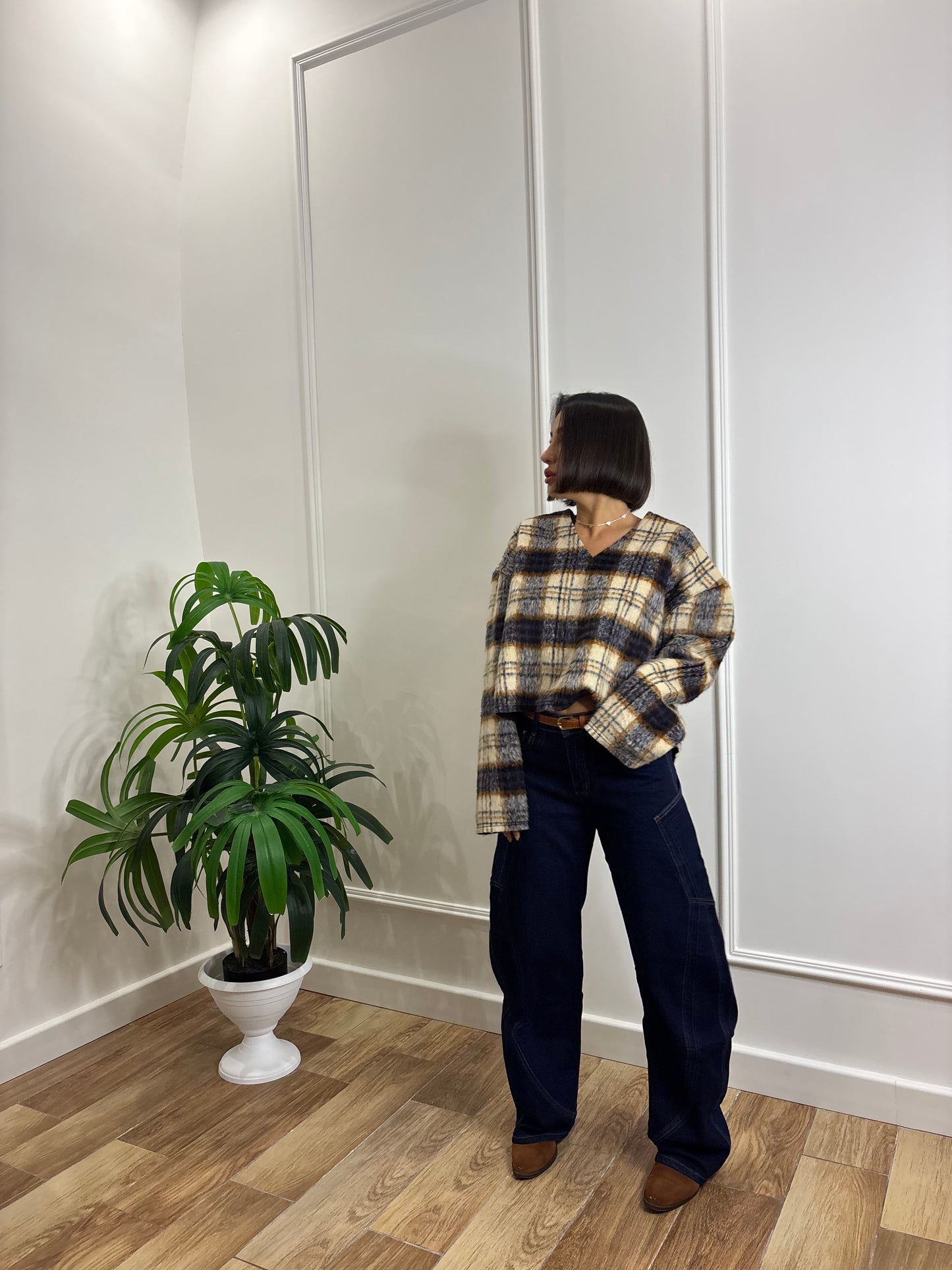 Maglioncino a quadri